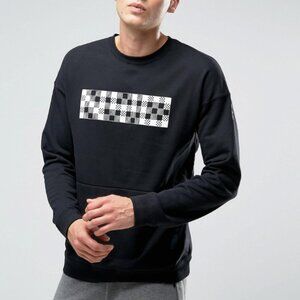 Nike Men's Court Crew Sweat Crewneck Sweater Black 810149-010 Size M